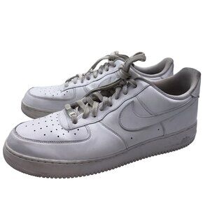 Nike Air Force 1 '07 Low Mens Size 15 White Athletic Lifestyle Shoes Sneakers